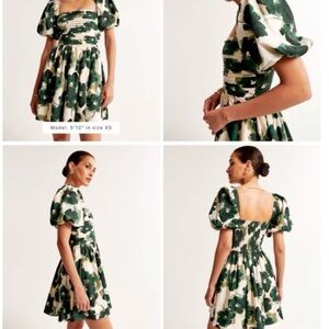 Abercrombie & Fitch Green Floral  Dress